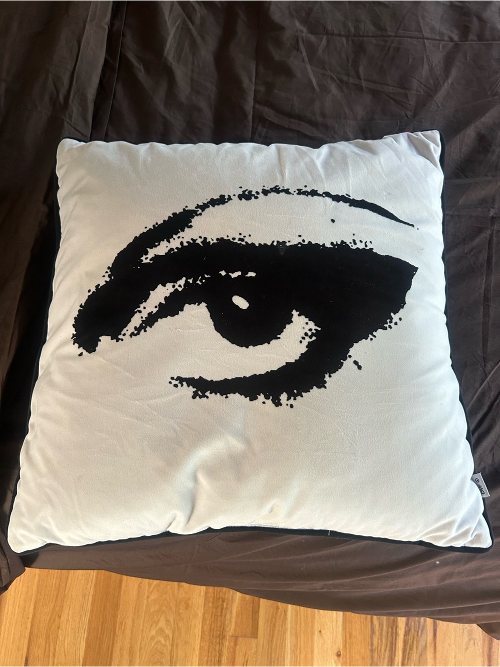 DVF evil eye designer throw pillow